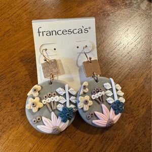 Francesca’s Clay Flower Earrings